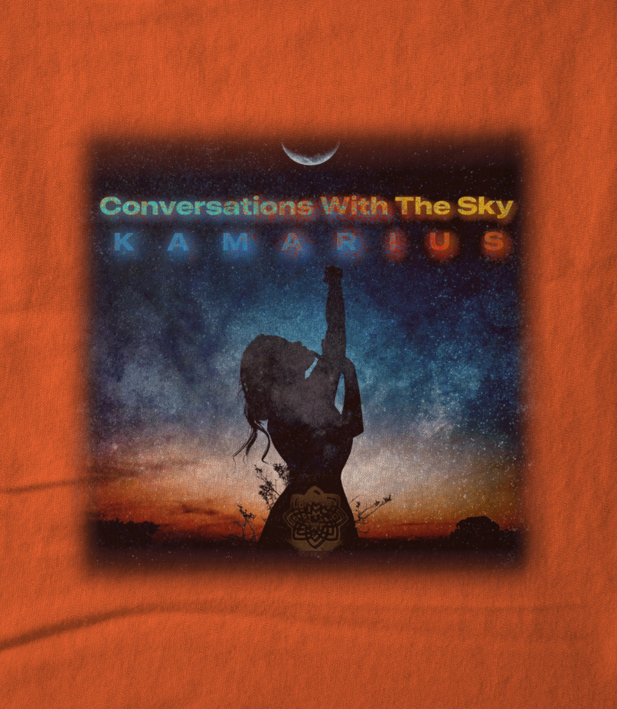 Conversations With The Sky by KaMarius Orange Unisex T-shirt