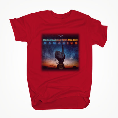 Conversations With The Sky by KaMarius Red Unisex T-shirt