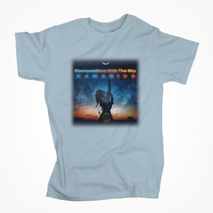 Conversations With The Sky by KaMarius Light Blue Unisex T-shirt