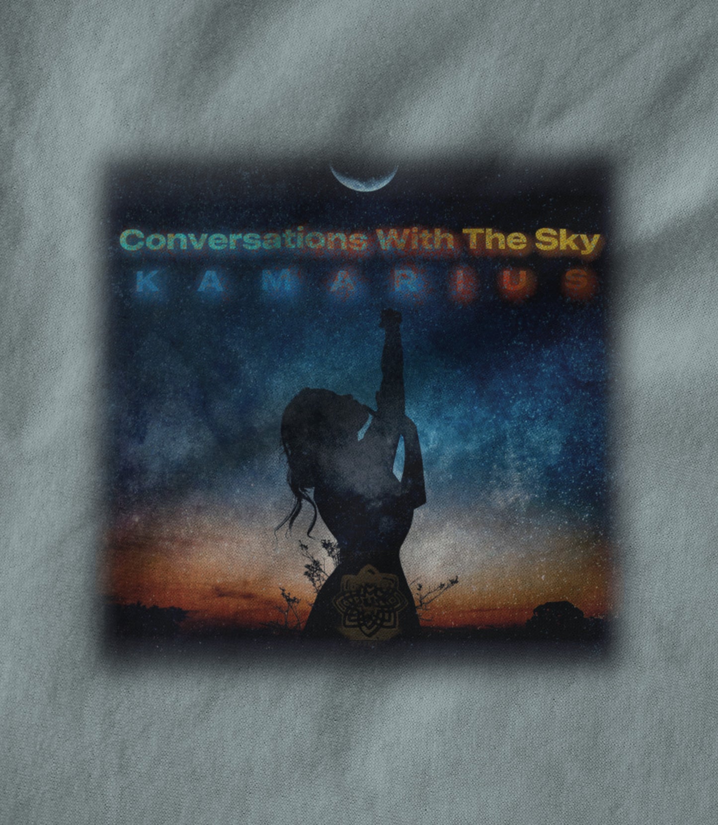 Conversations With The Sky by KaMarius Heather Prism Ice Blue Unisex T-shirt