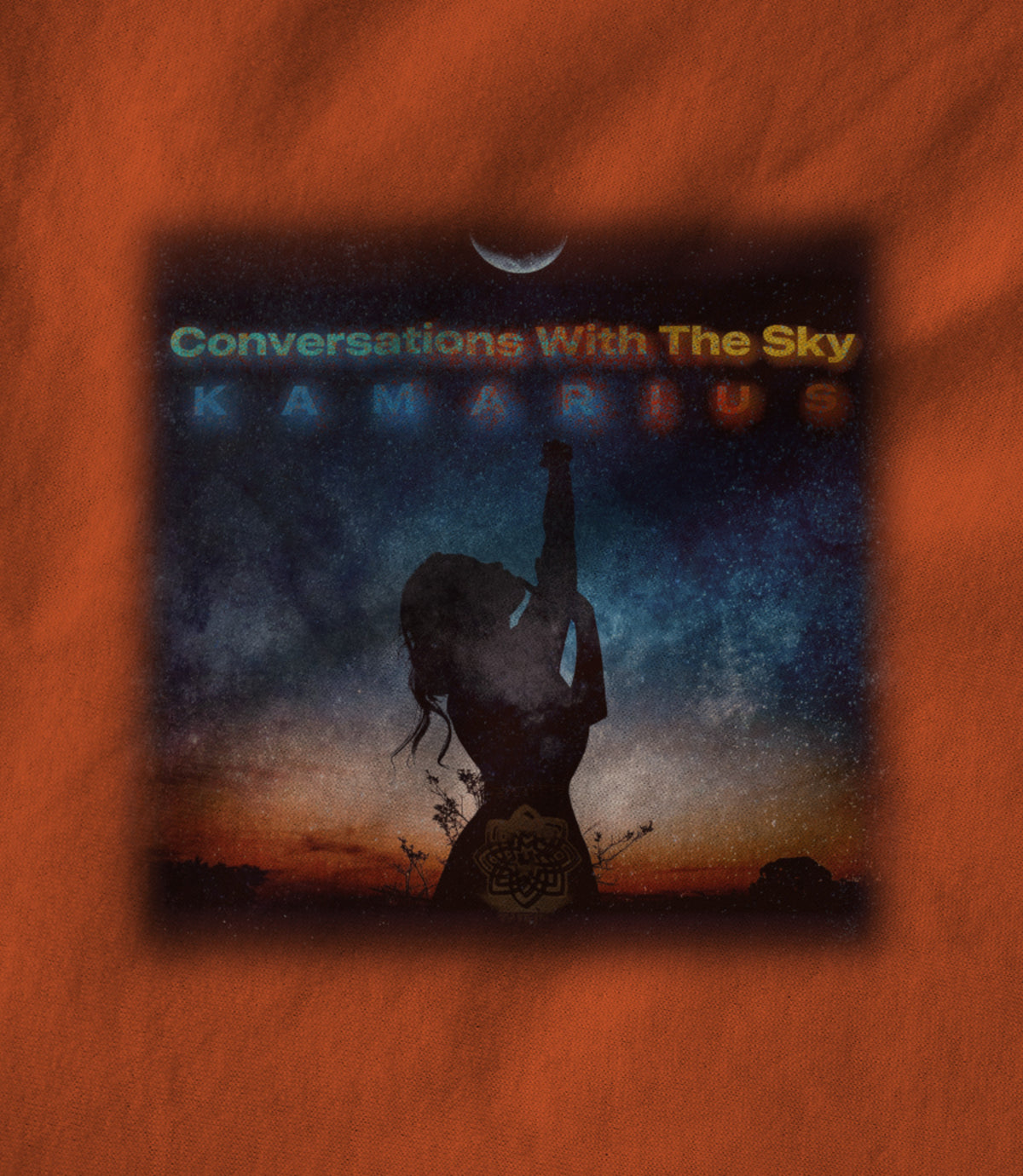 Conversations With The Sky by KaMarius Orange Unisex T-shirt