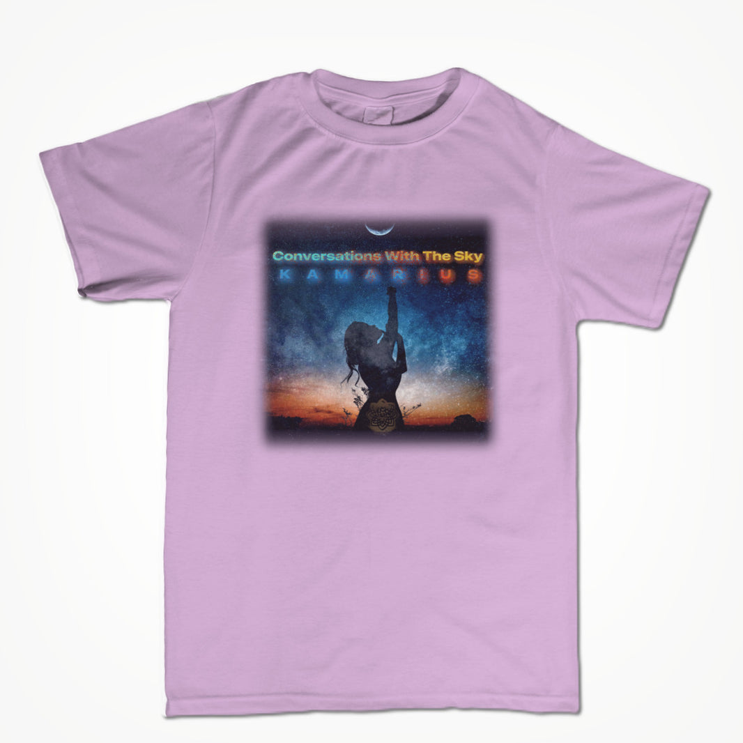 Conversations With The Sky by KaMarius Heather Prism Lilac Unisex T-shirt