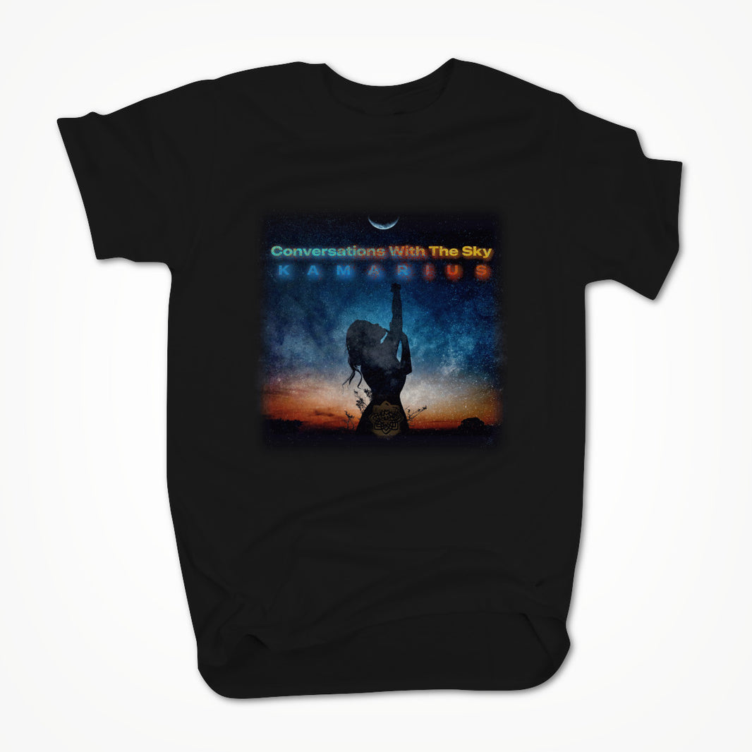 Conversations With The Sky by KaMarius Black Unisex T-shirt