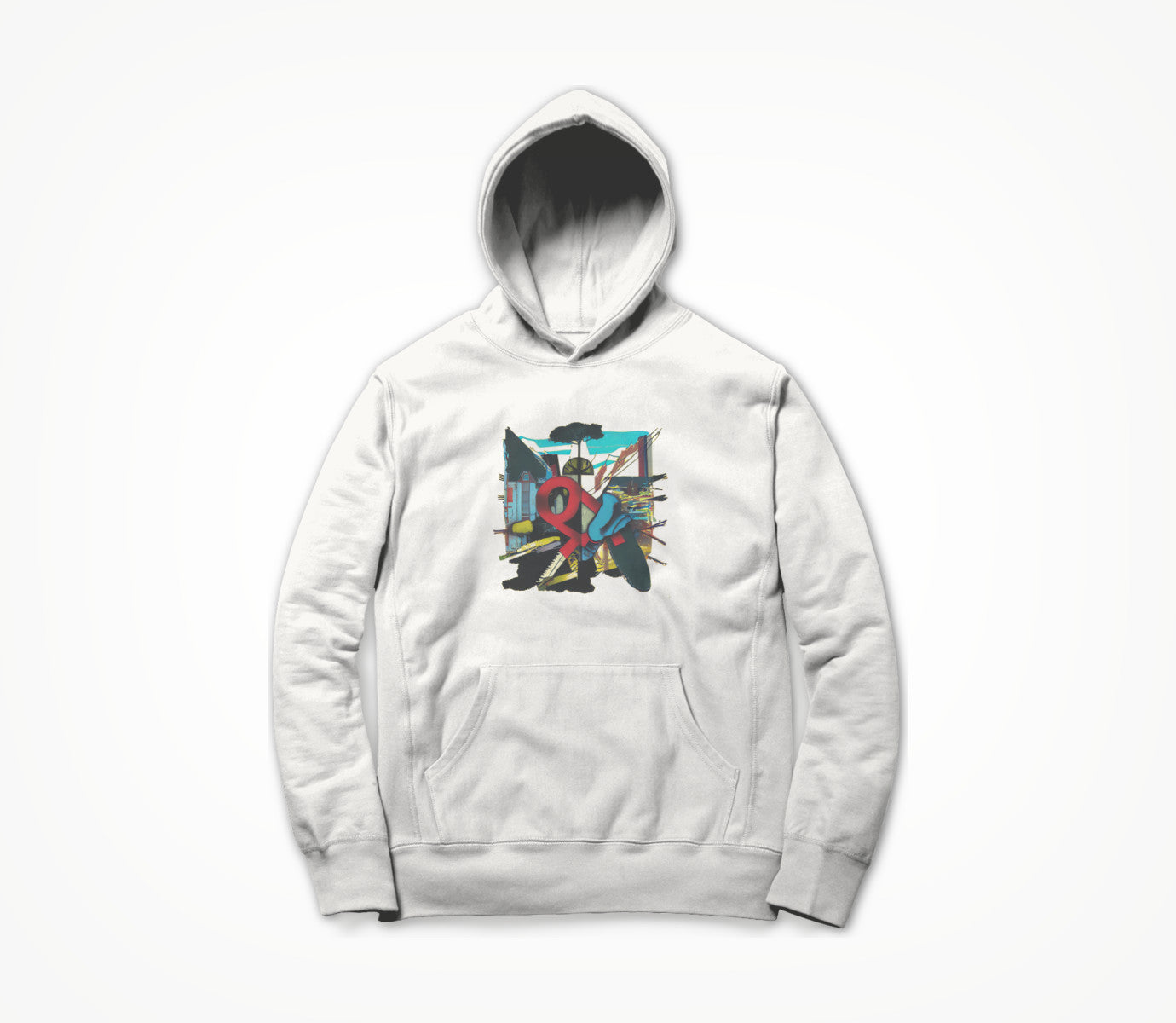 THROW MYSELF INTO THE BAY (white) Hoodie