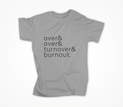 over & over (gray) Unisex T-shirt