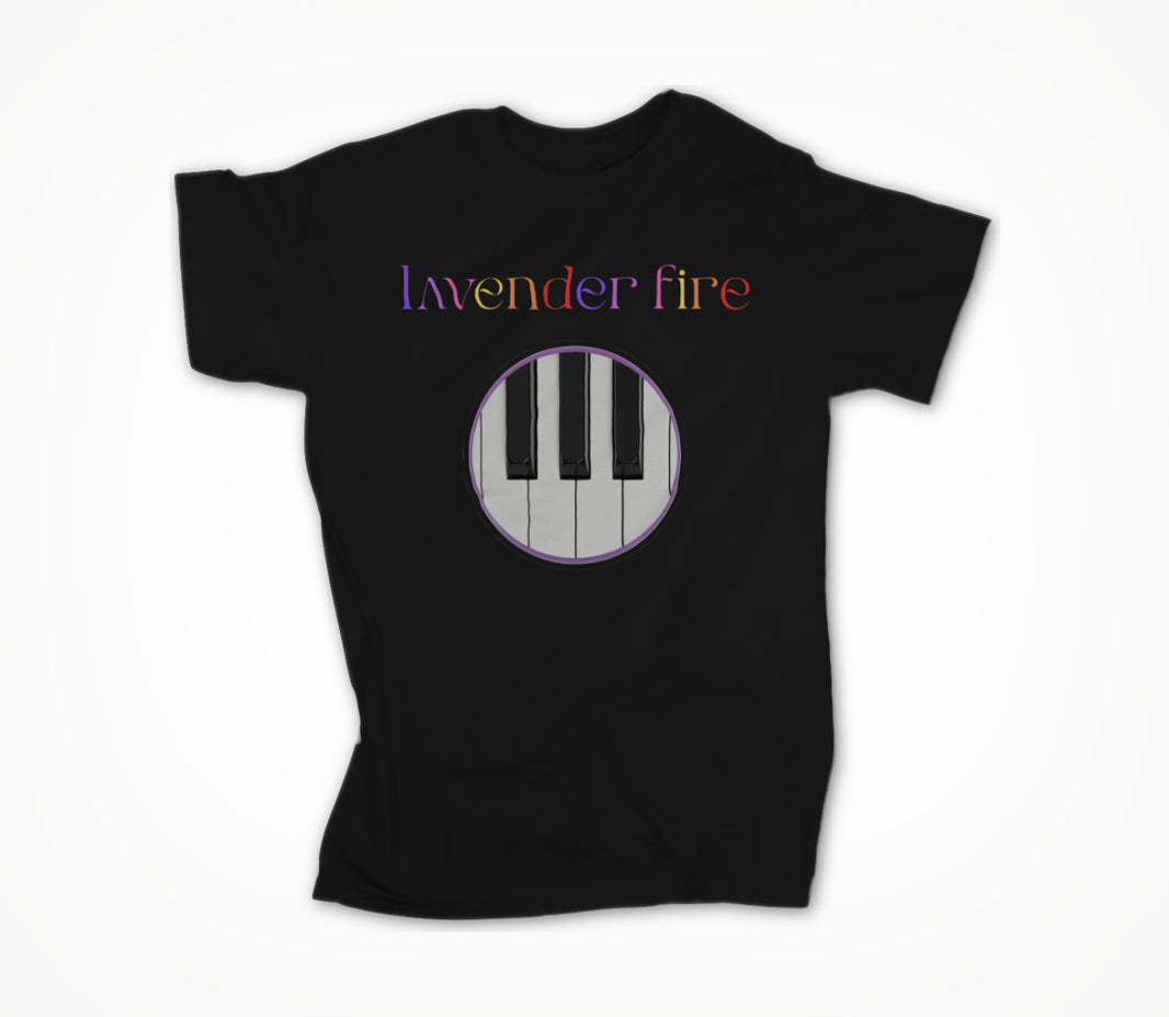 Colorful logo and piano Unisex T-shirt
