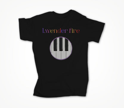 Colorful logo and piano Unisex T-shirt