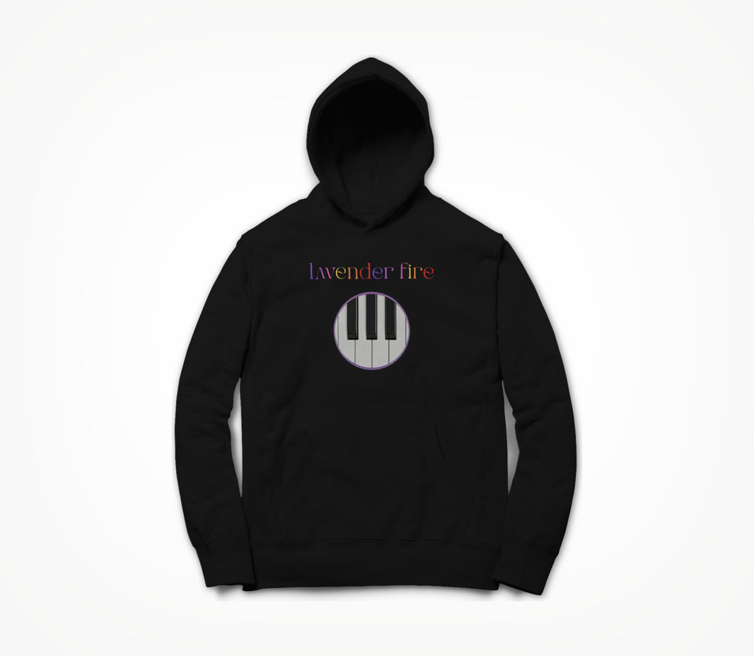 Colorful logo and piano Hoodie