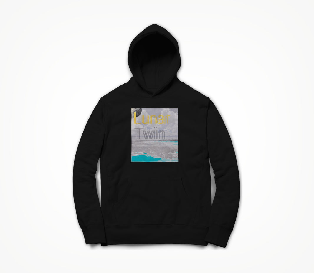 lunar twin black Hoodie