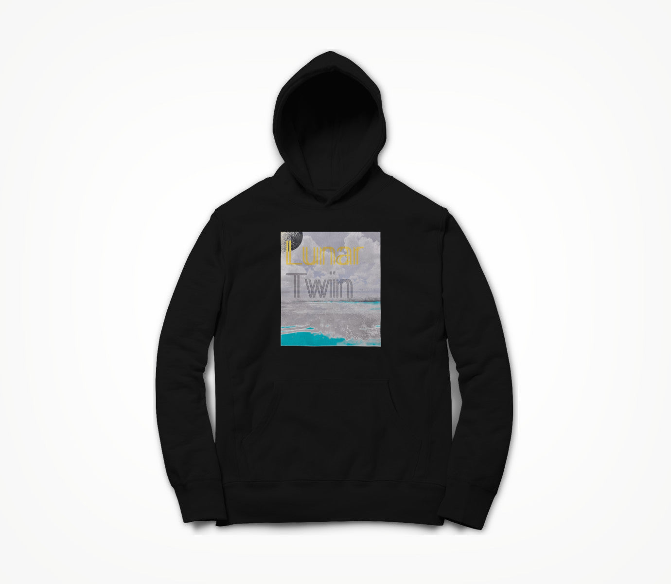 lunar twin black Hoodie