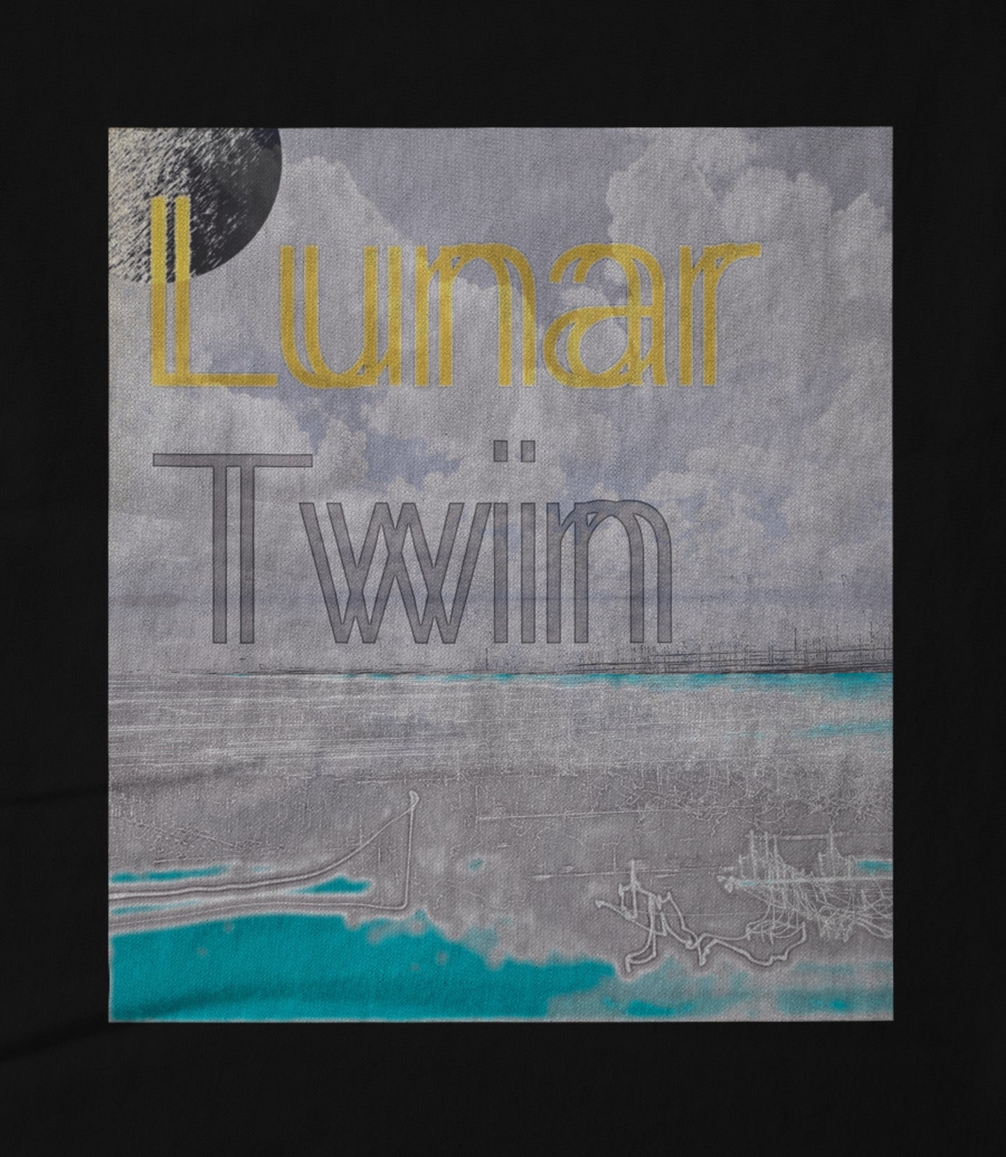 lunar twin black Hoodie