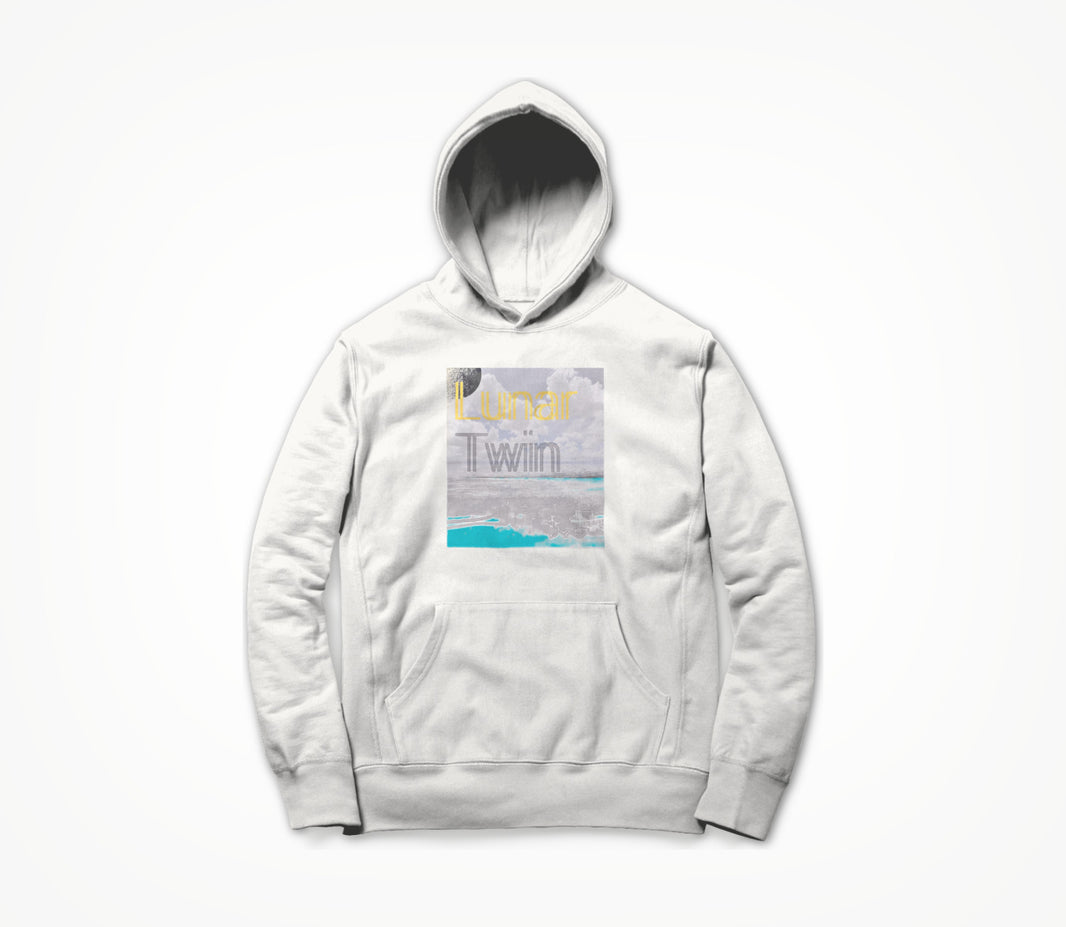 lunar twin white Hoodie