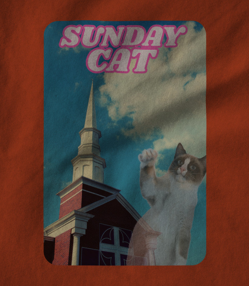 Overly Literal Shirts: Sunday Cat Orange
