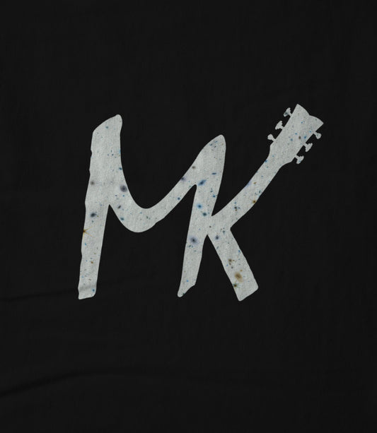 Black Tee, White Logo