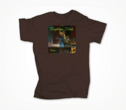 Amphibian Fields - Croak on brown Unisex T-shirt
