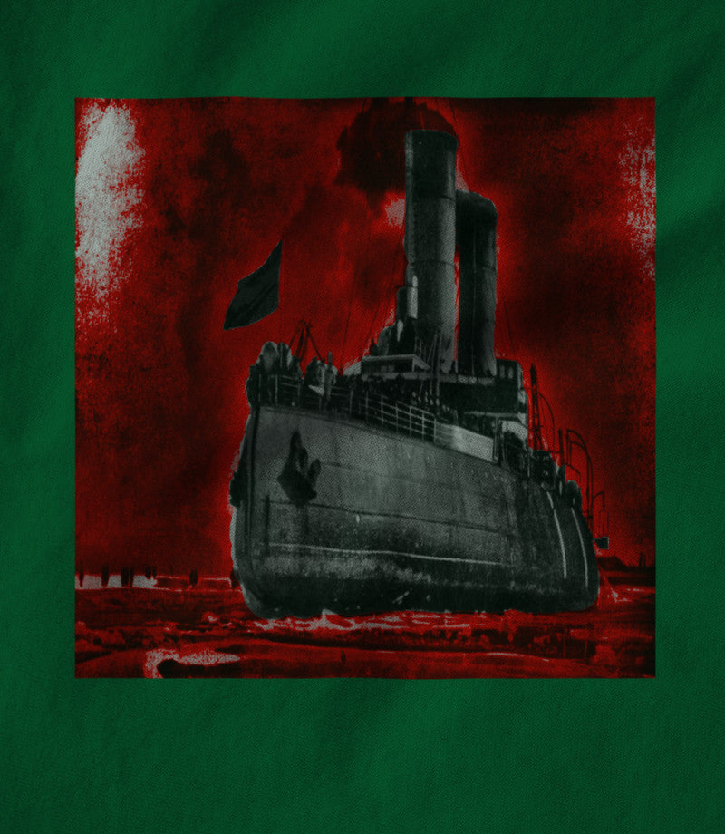 Icebreaker red on green