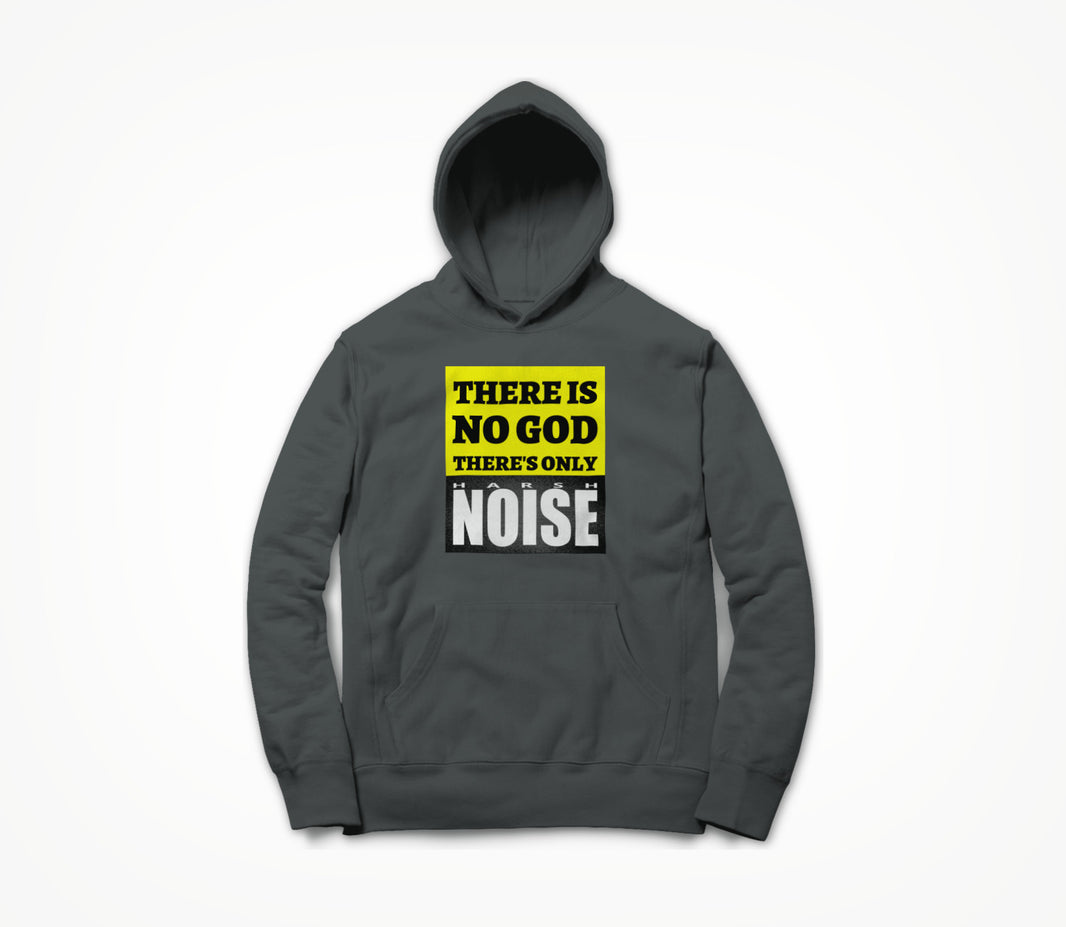There's Only Harsh Noise - yellow on asphalt Hoodie