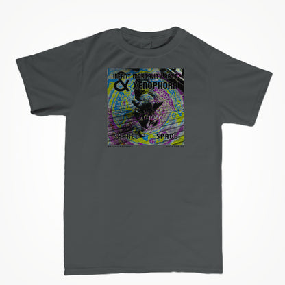 Shared Space on gray Unisex T-shirt