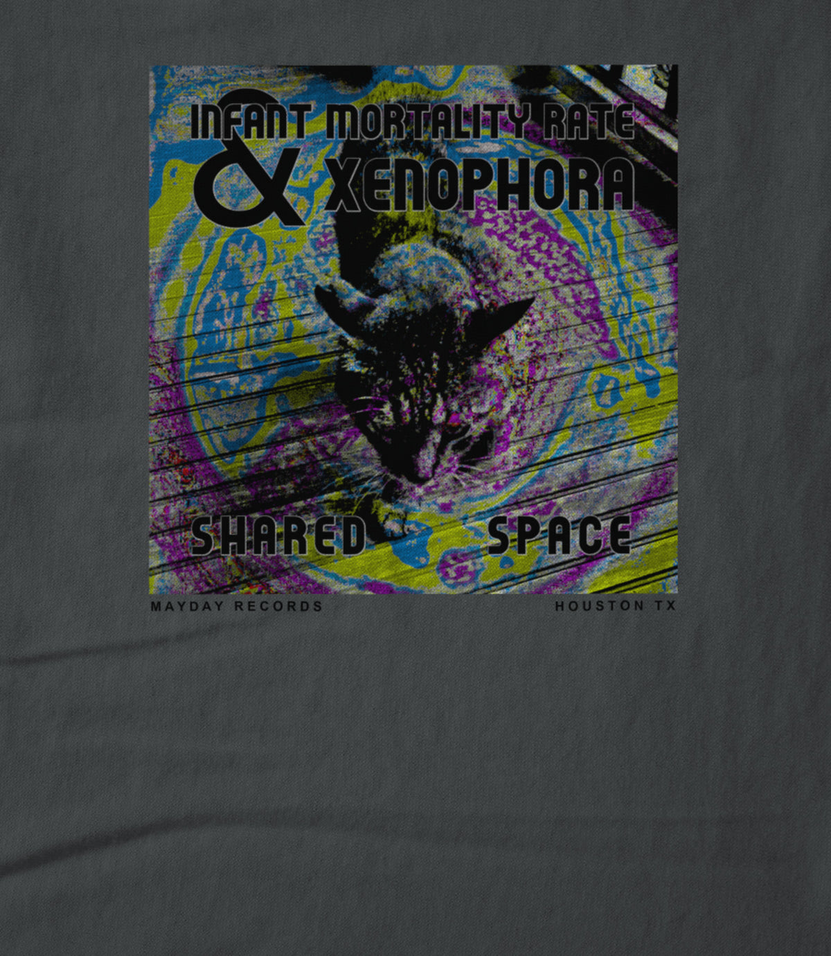 Shared Space on gray Unisex T-shirt