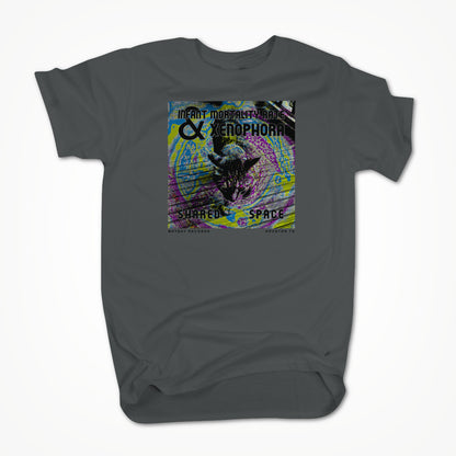 Shared Space on gray Unisex T-shirt
