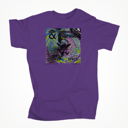 Shared Space on purple Unisex T-shirt