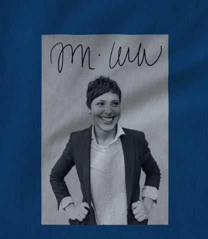 Grey On Blue Women's T-shirt