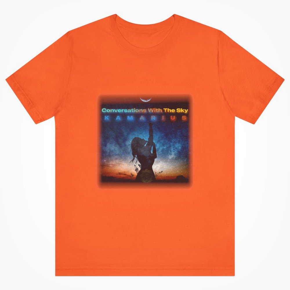 Conversations With The Sky by KaMarius Orange Unisex T-shirt