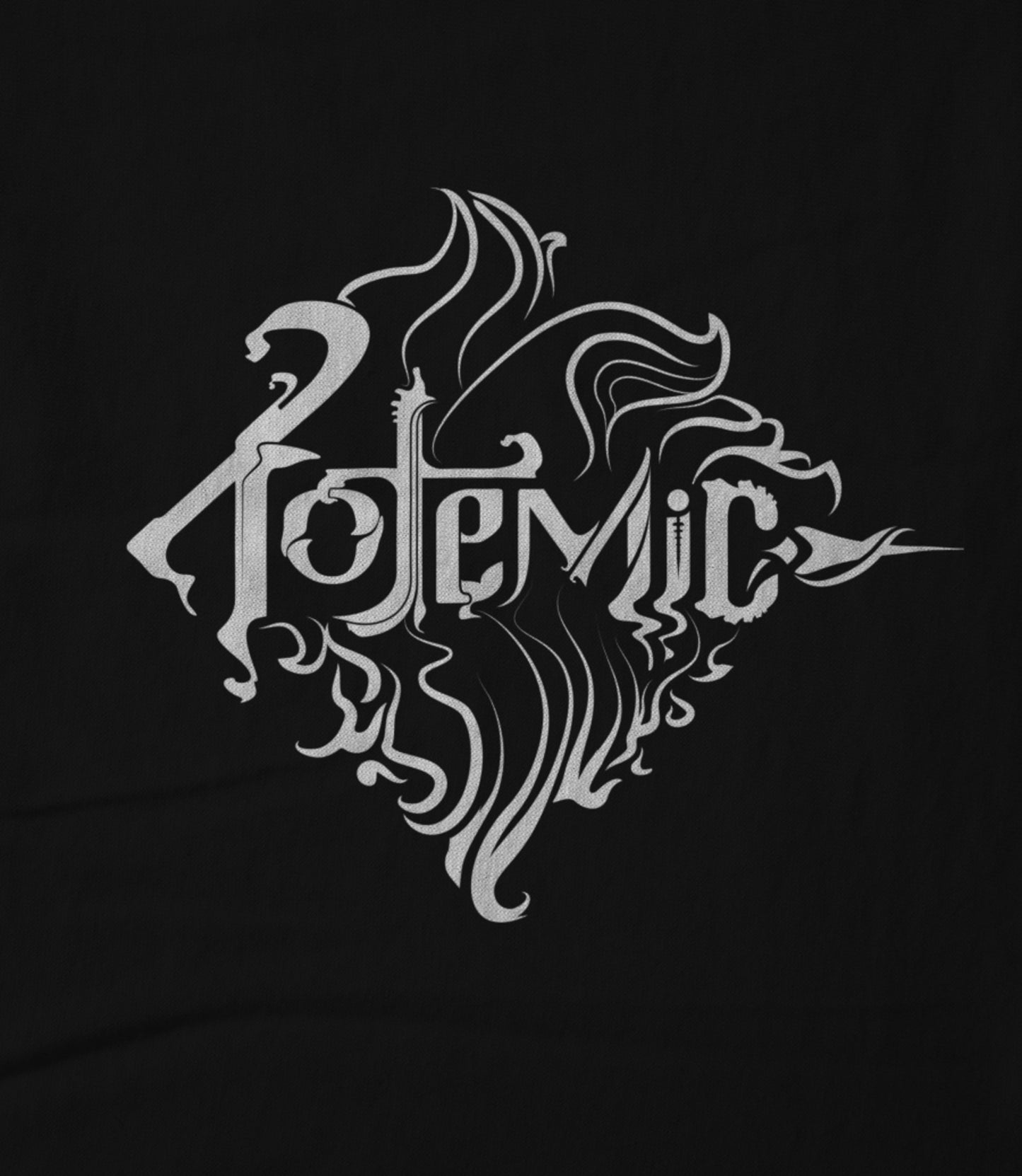 Totemic Logo White On Black Women's T-shirt