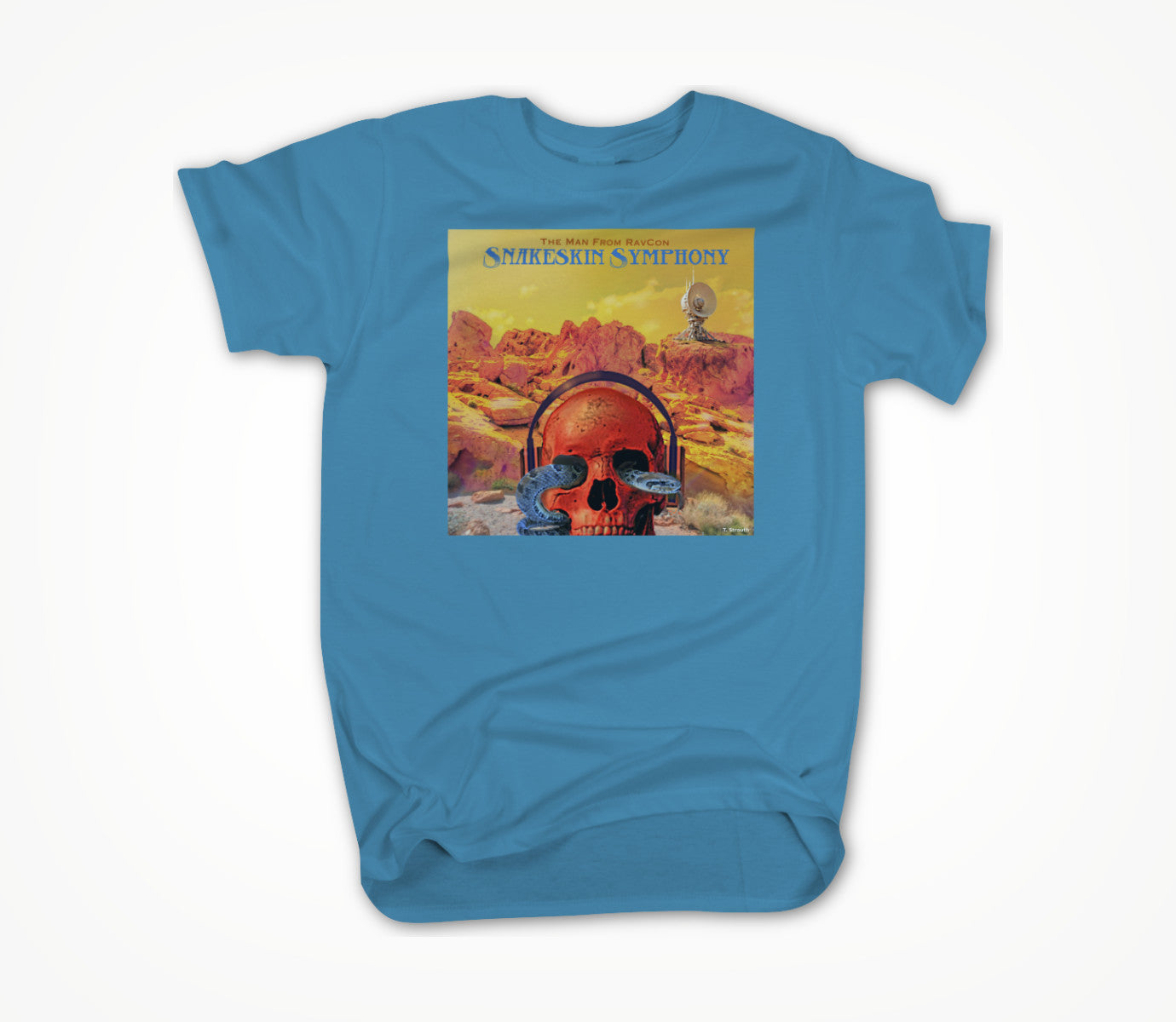 Snakeskin Symphony Aqua Unisex T-shirt
