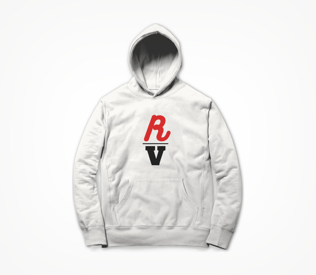 RV logo - White Hoodie