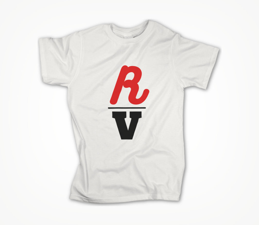 RV logo - White Unisex T-shirt
