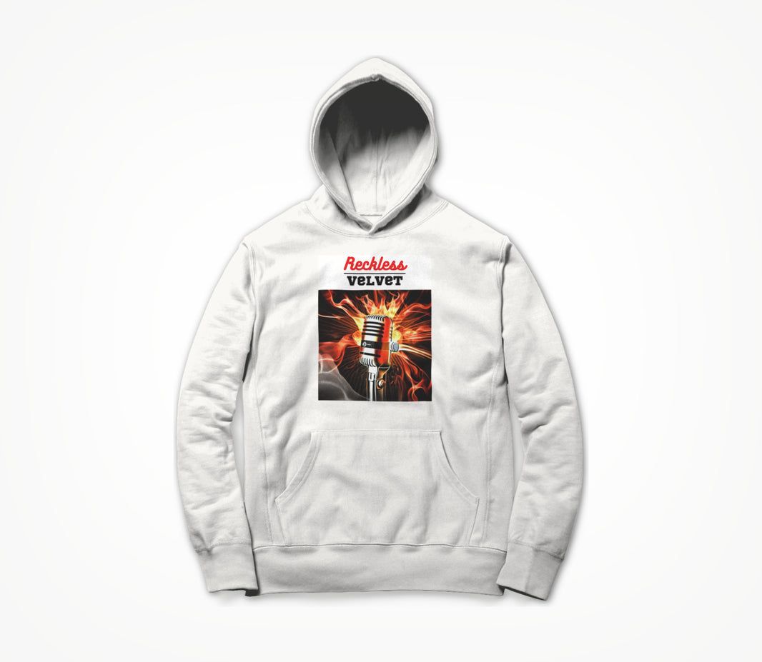Microphone on Fire Hoodie