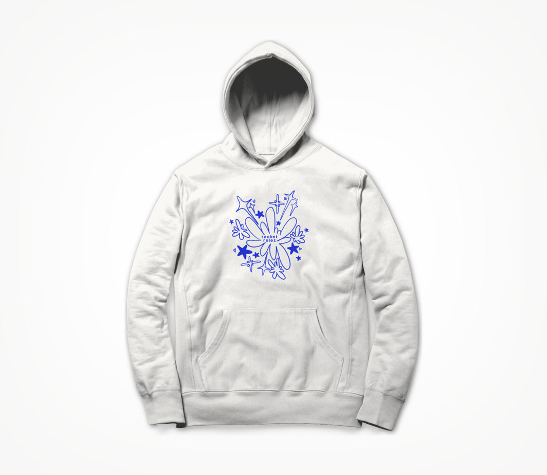 Rocket Rules White Hoodie