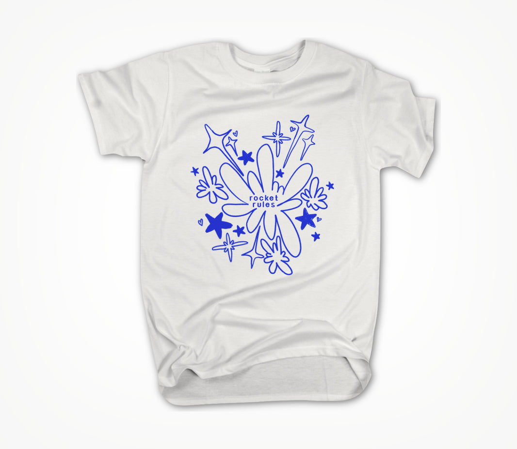 Rocket Rules White Unisex T-shirt