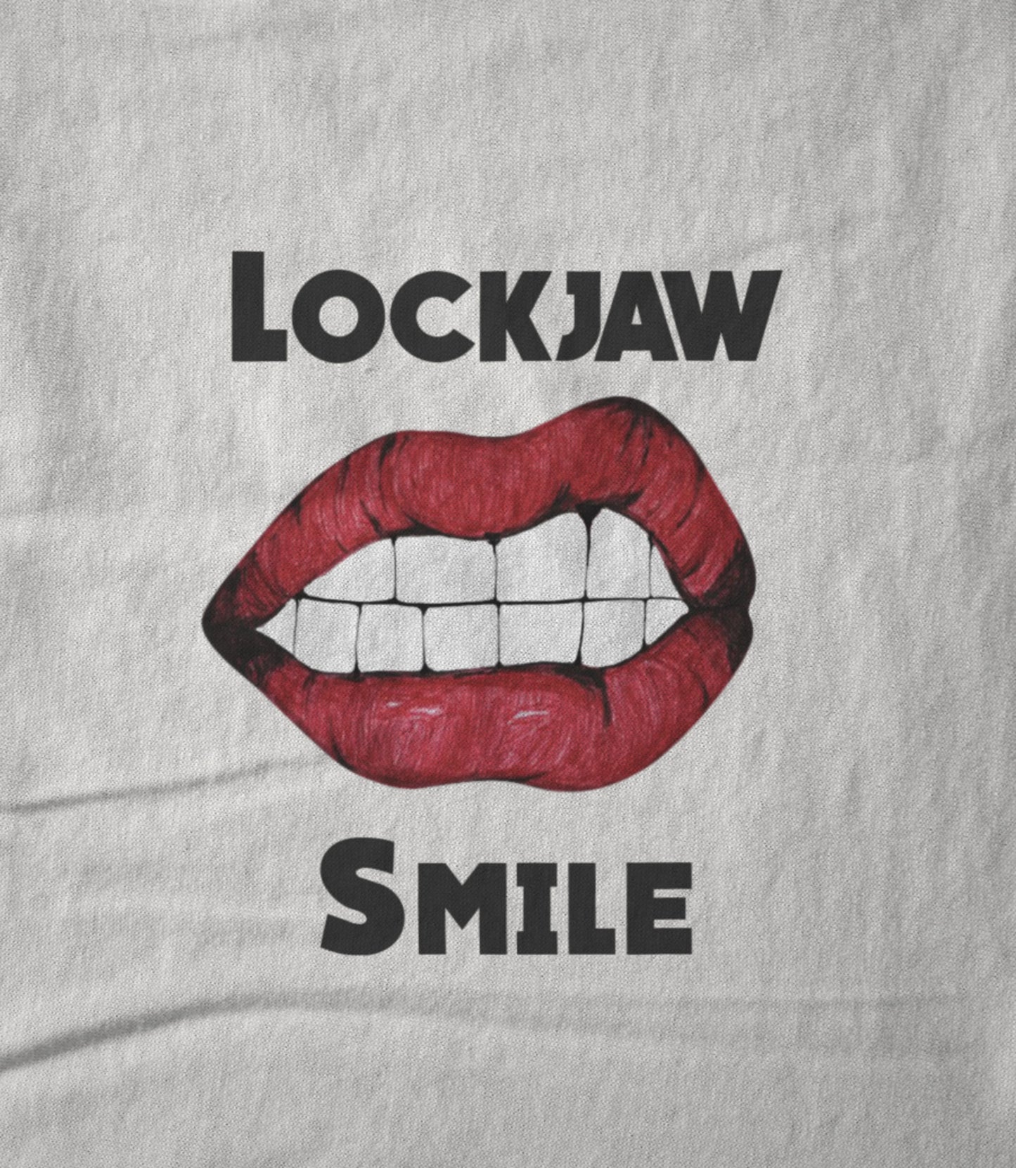 Lockjaw Smile Grey Logo Hoodie