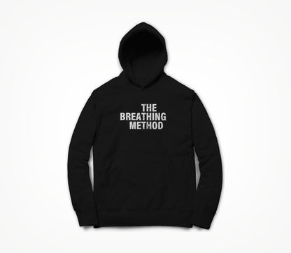 Black T, White Logo Hoodie