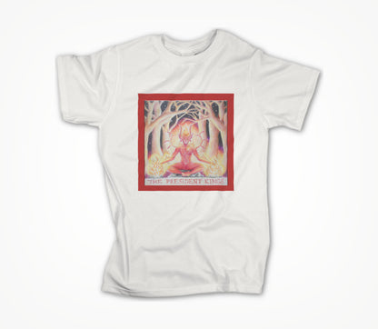 White Fire Man Unisex T-shirt