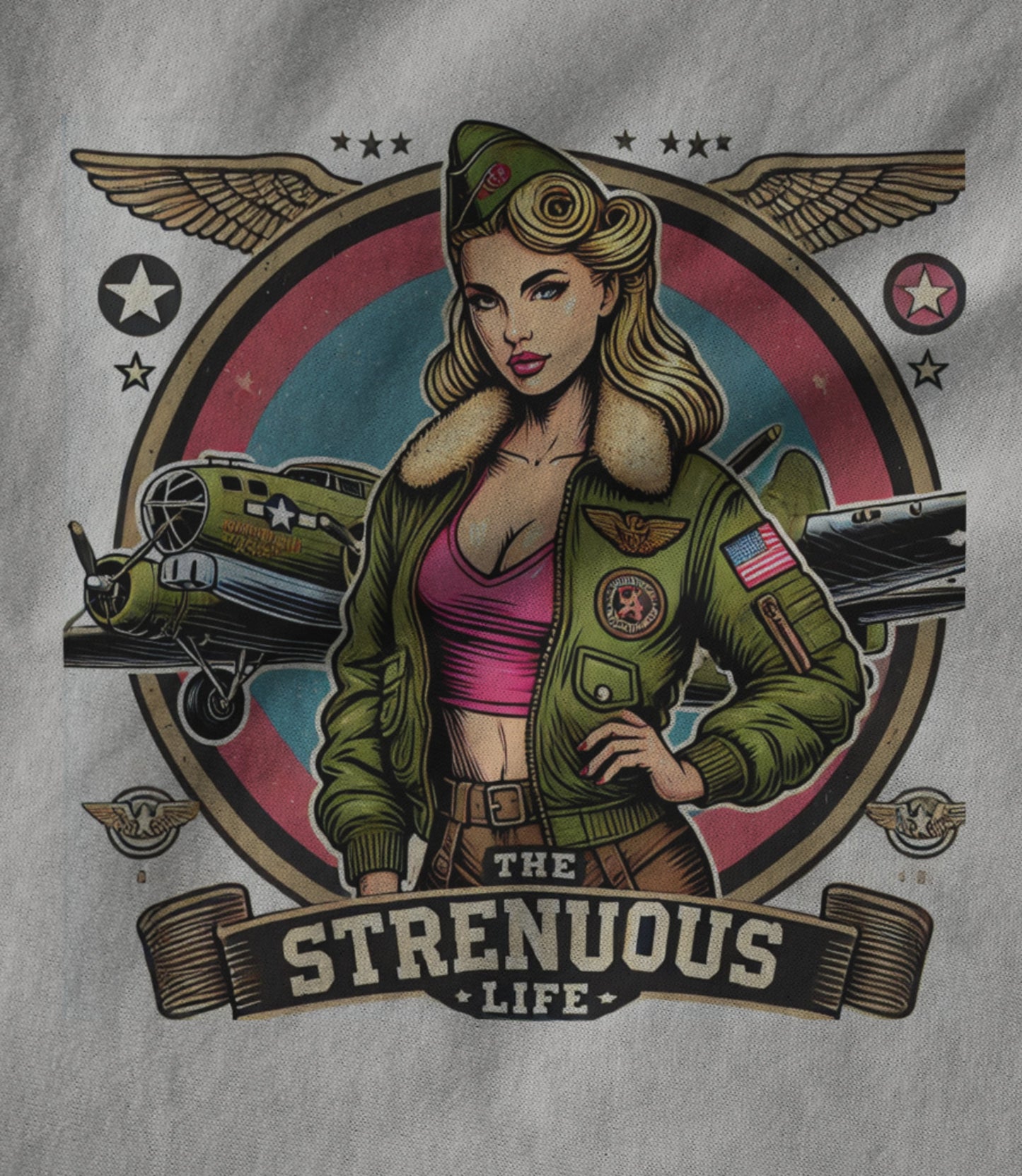 Bomber Girl Unisex T-shirt