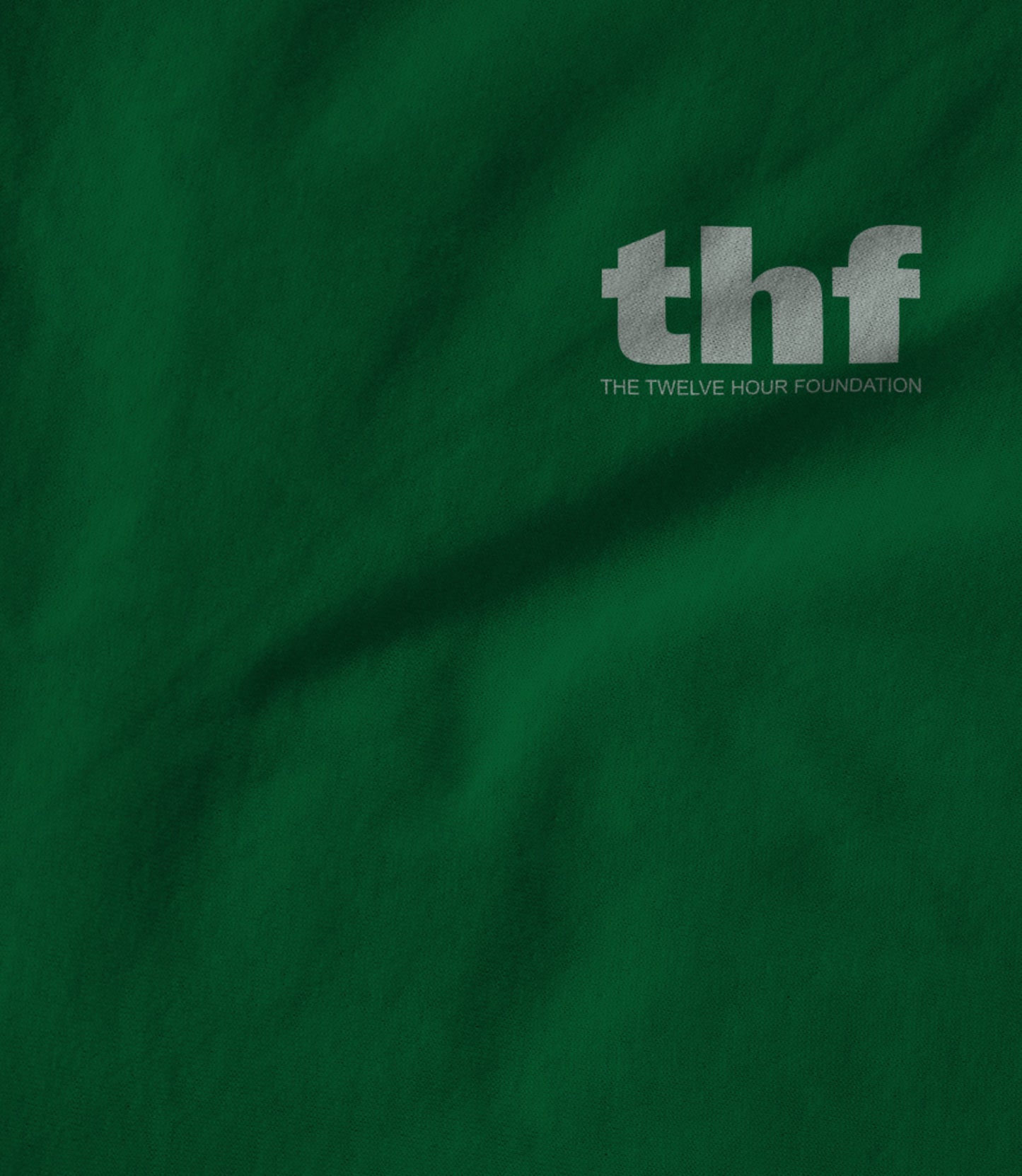 White text on green Unisex T-shirt