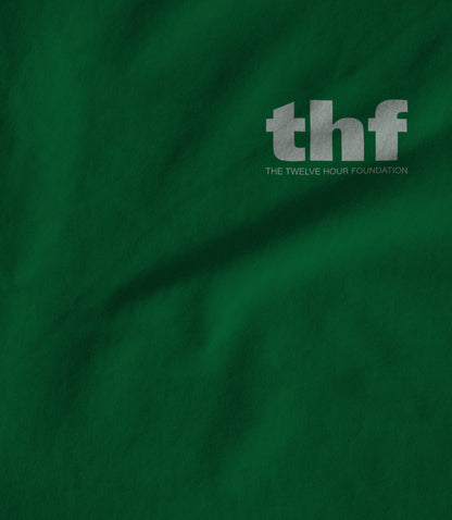 White text on green Unisex T-shirt