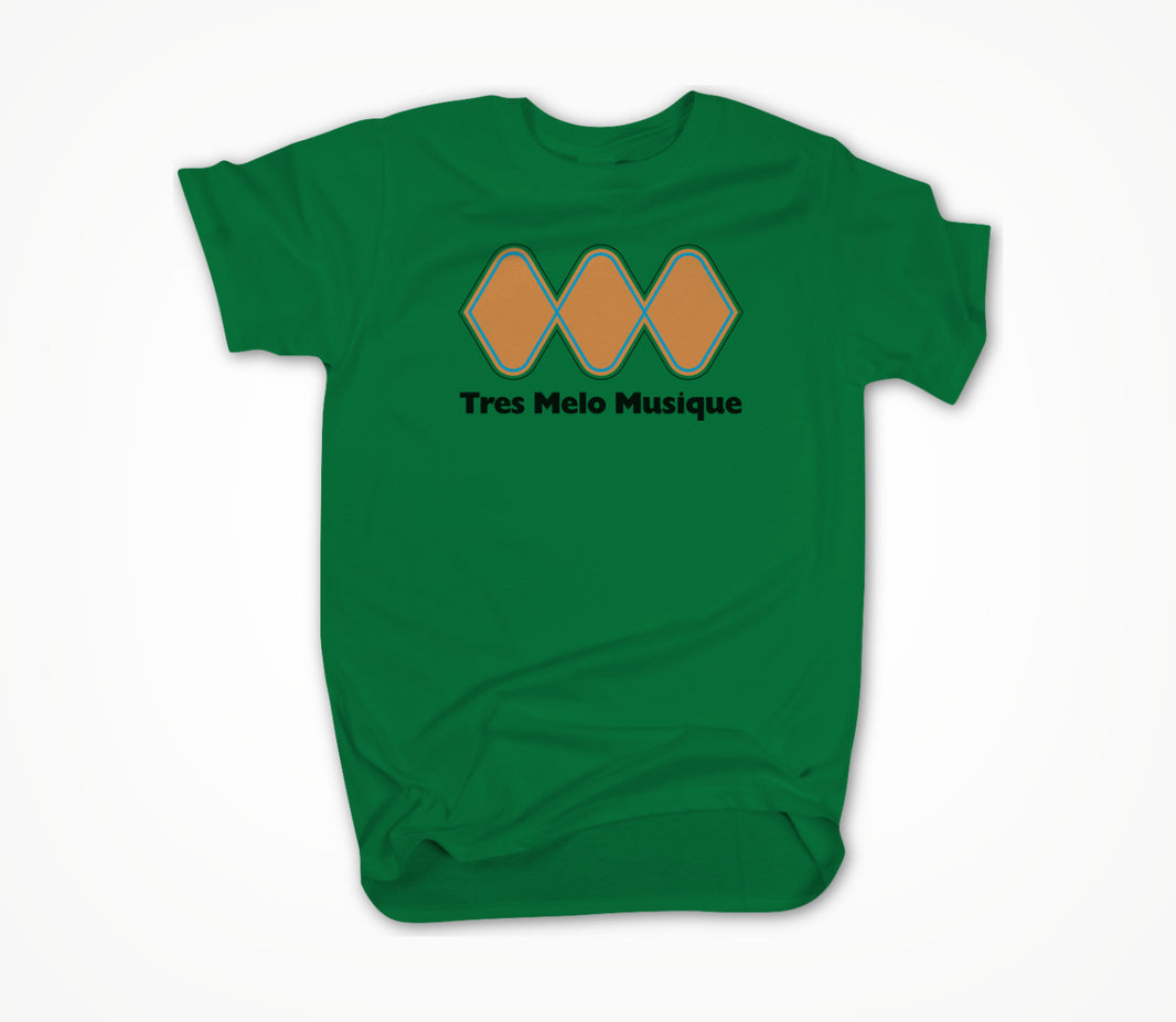 Tres Melo Musique logo green Unisex T-shirt