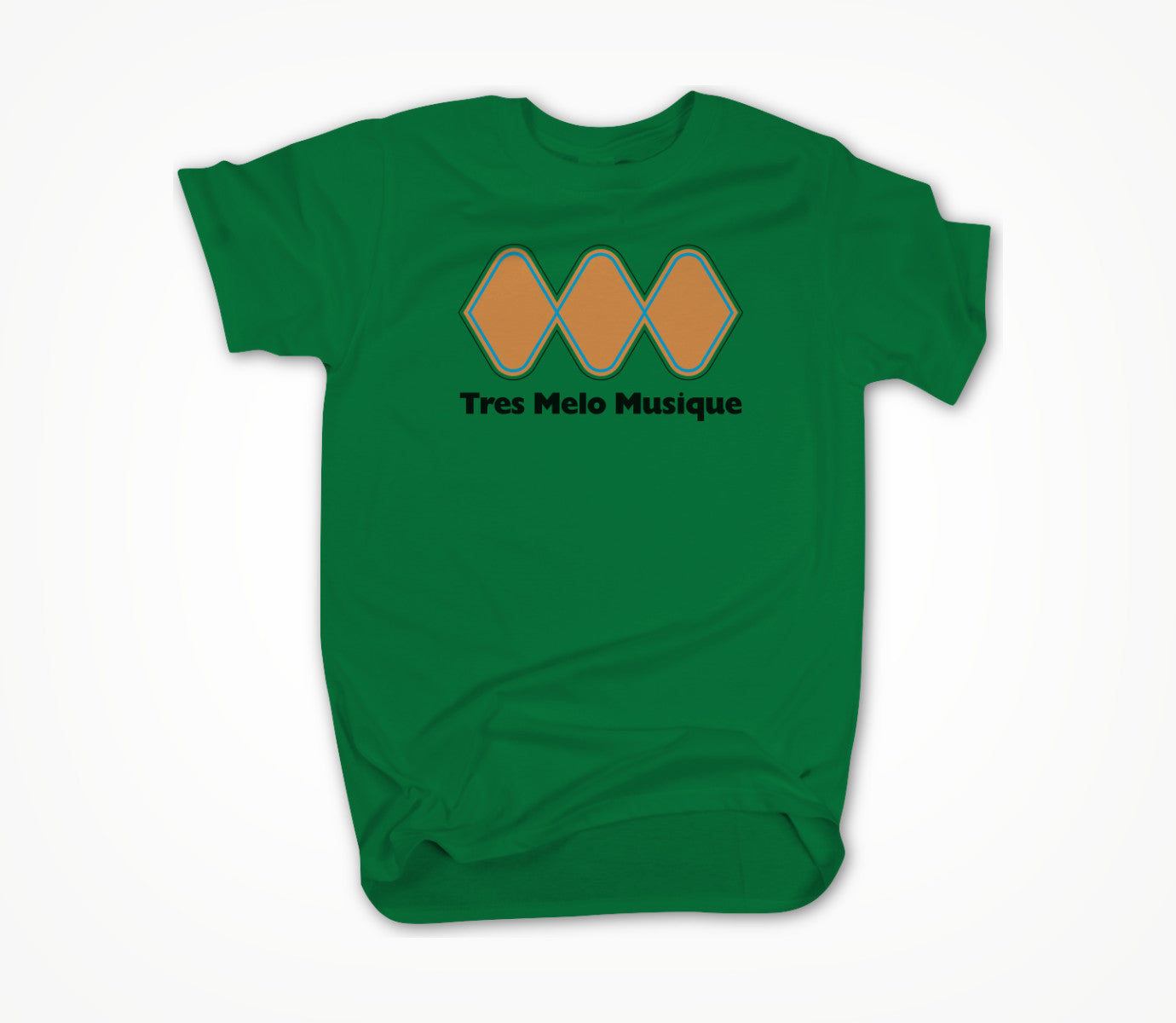 Tres Melo Musique logo green Unisex T-shirt