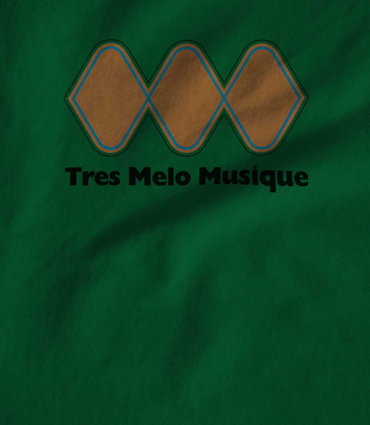 Tres Melo Musique logo green Unisex T-shirt