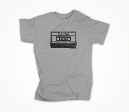 Old School Mix Tape - TECHNO- GREY Unisex T-shirt