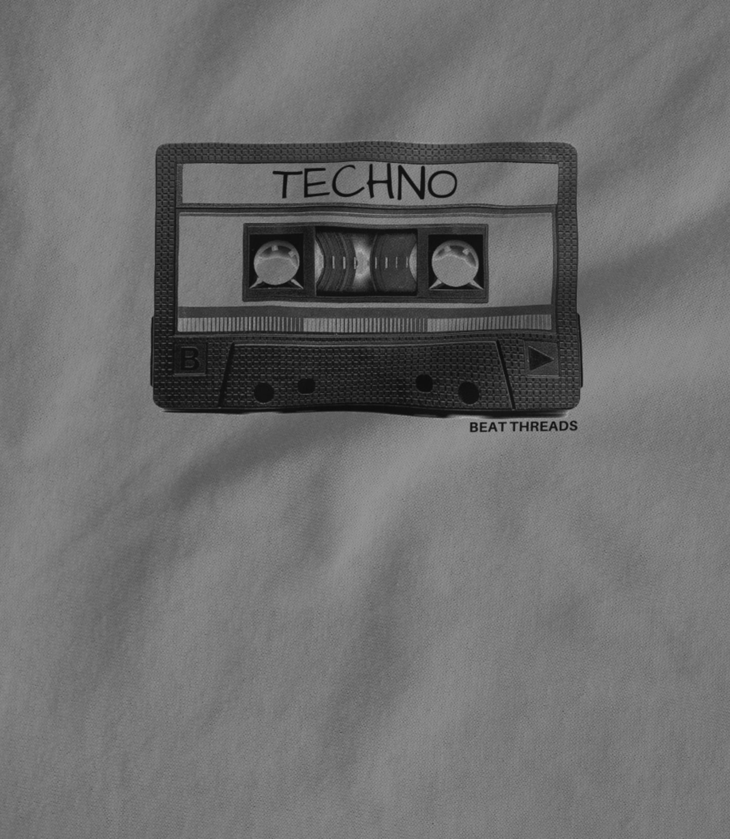 Old School Mix Tape - TECHNO- GREY Unisex T-shirt