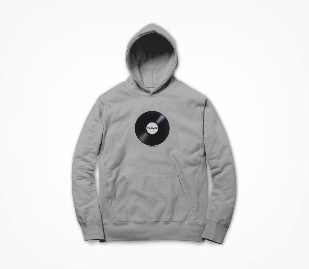 RECORD - TRANCE - GREY Hoodie