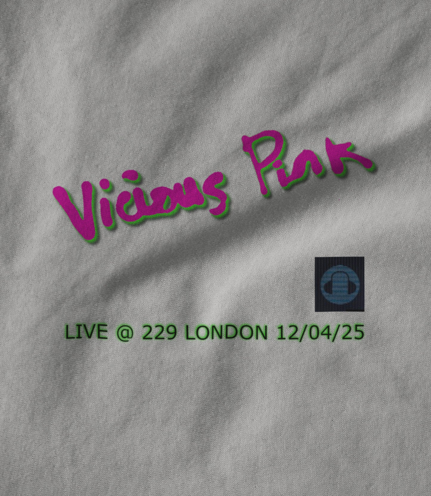 VICIOUS PINK LIVE @ 229 LONDON 12/04/25 in White Hoodie