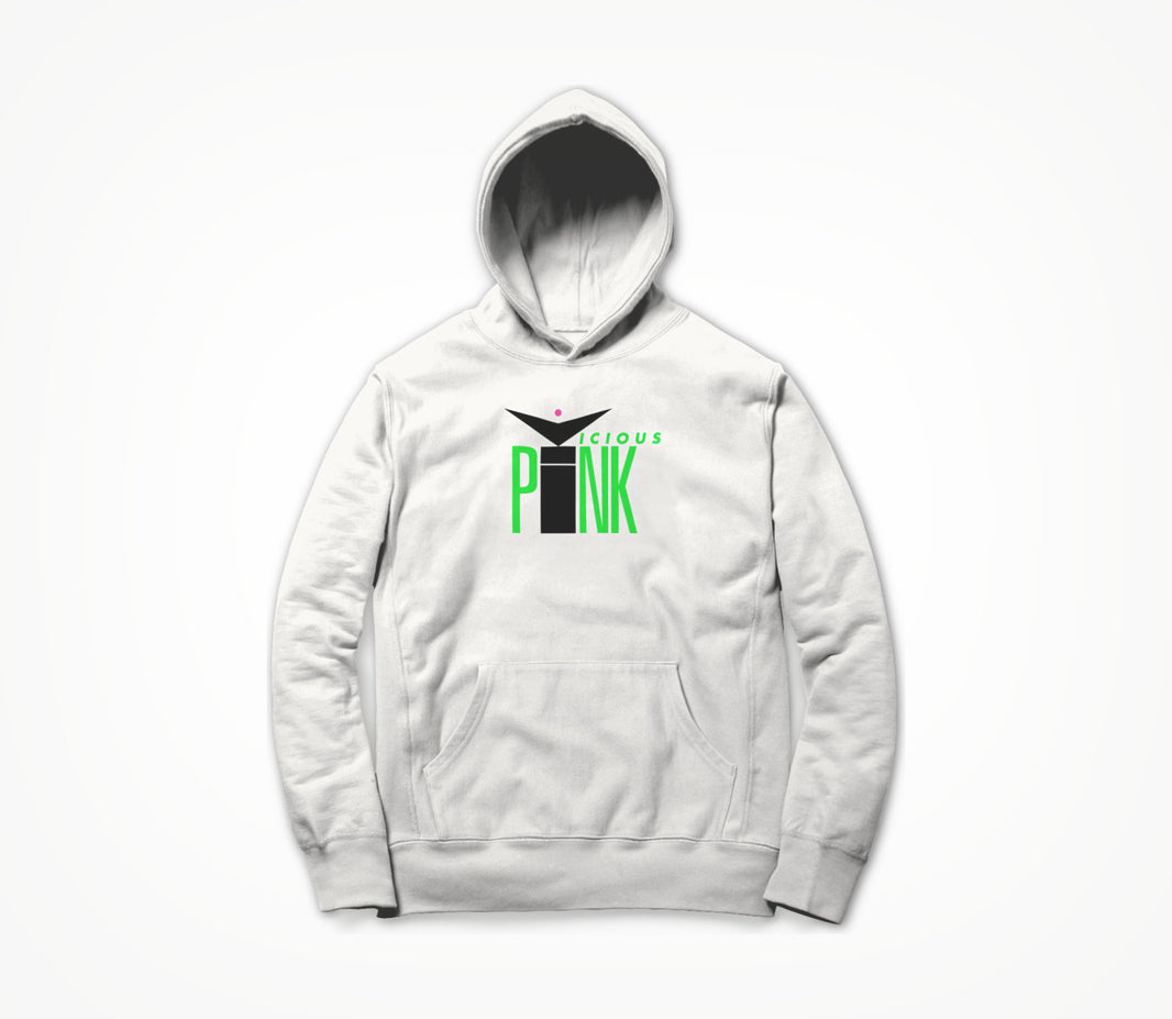 VICIOUS PINK Green Logo Hoodie