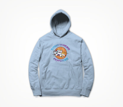 Flying Cool Cat (Sky Blue ) Hoodie