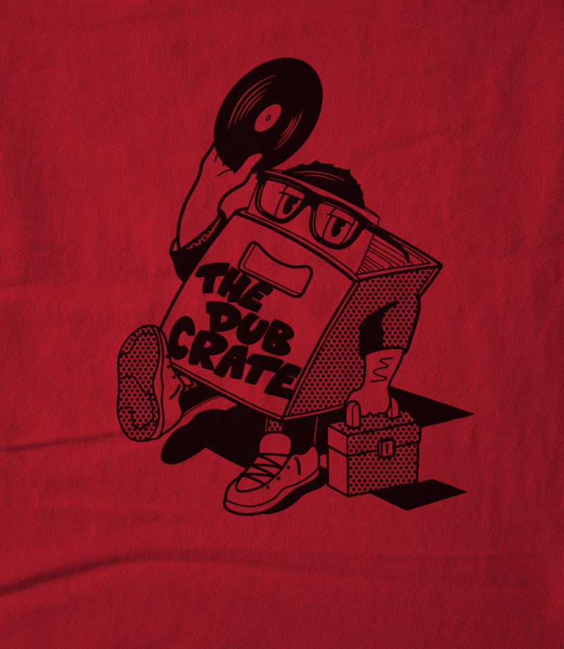 J.Robinson WhoDemSound - THE DUB CRATE X SKIE ONE TEE RED